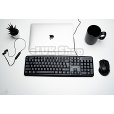 Tastatura cu fir 104 taste Anti-spill culoare negru